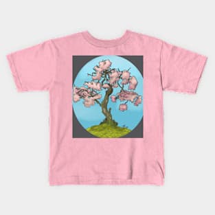 Cherry Blossoms Digital Art Kids T-Shirt